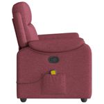 Ingrijire personala si Cosmetice - Sanatate si wellness - Articole wellness - Fotolii de masaj - Fotoliu de masaj rabatabil, rosu vin, material textil - Infinity.ro