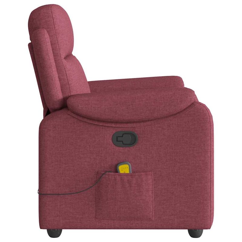 Ingrijire personala si Cosmetice - Sanatate si wellness - Articole wellness - Fotolii de masaj - Fotoliu de masaj rabatabil, rosu vin, material textil - Infinity.ro