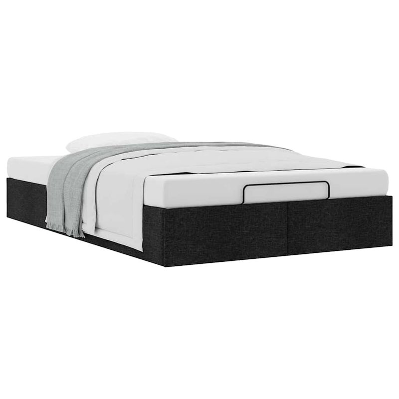 Casa si Gradina - Mobilier - Paturi si accesorii - Paturi - Cadru de pat otoman fara saltea Negru 120x200 cm tesatura - Infinity.ro