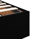 Casa si Gradina - Mobilier - Paturi si accesorii - Paturi - Cadru de pat otoman fara saltea Negru 120x200 cm tesatura - Infinity.ro