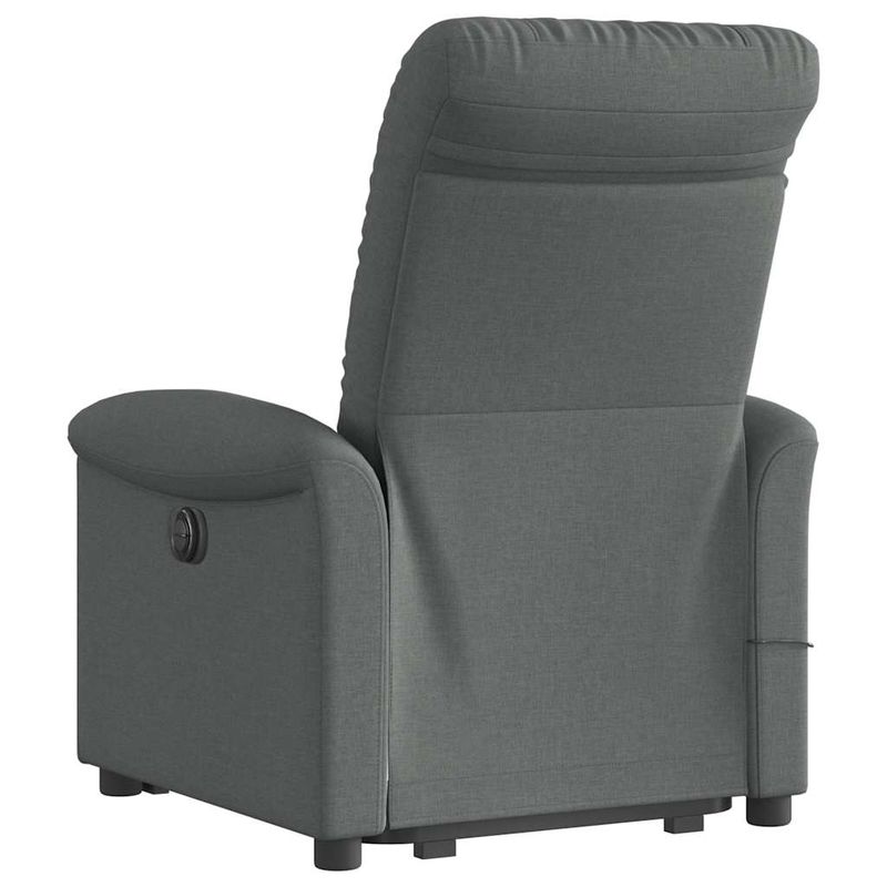 Ingrijire personala si Cosmetice - Sanatate si wellness - Articole wellness - Fotolii de masaj - Fotoliu electric masaj rabatabil cu ridicare, gri inchis textil - Infinity.ro