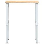 Casa si Gradina - Constructii - Scule de mana si unelte - Mese si bancuri de lucru - Banc lucru 80x60x(71,5-98) cm lemn masiv stejar, alb și natural - Infinity.ro