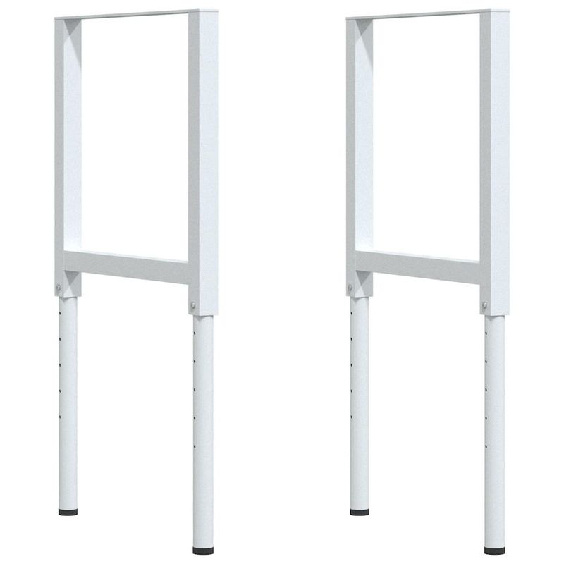 Casa si Gradina - Constructii - Scule de mana si unelte - Mese si bancuri de lucru - Banc lucru 80x60x(71,5-98) cm lemn masiv stejar, alb și natural - Infinity.ro