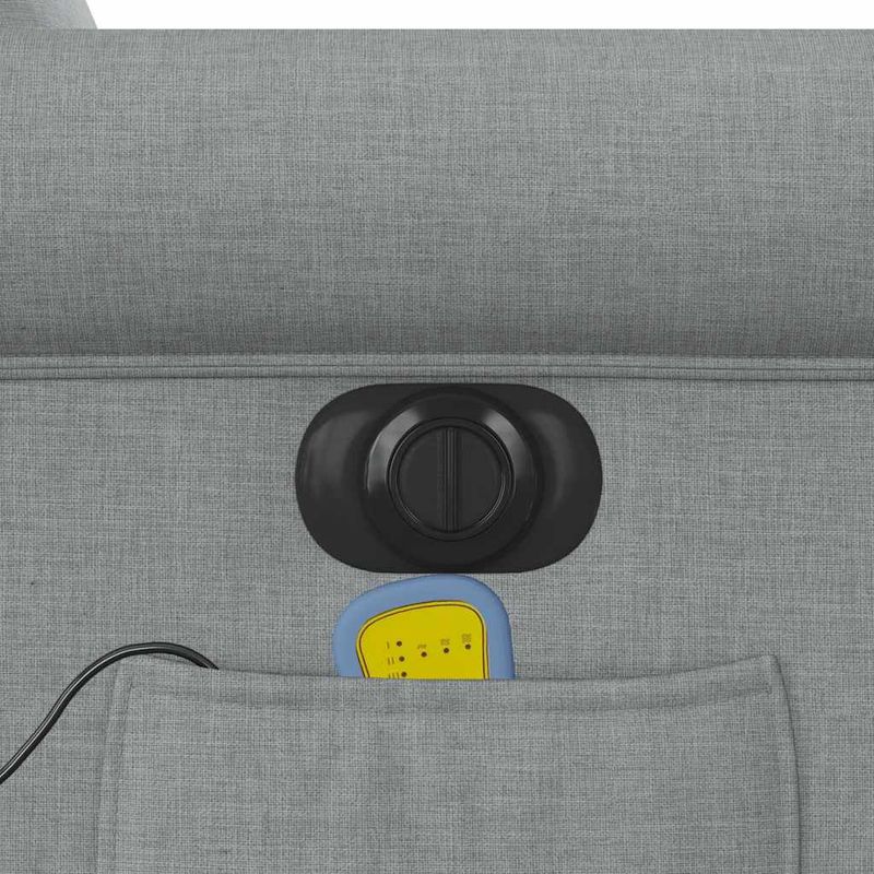 Ingrijire personala si Cosmetice - Sanatate si wellness - Articole wellness - Fotolii de masaj - Fotoliu electric masaj rabatabil cu ridicare, gri inchis textil - Infinity.ro