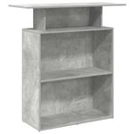 Casa si Gradina - Mobilier - Mese si birouri - Birouri - Birou de receptie Gri beton 100x40x104 cm Lemn prelucrat - Infinity.ro