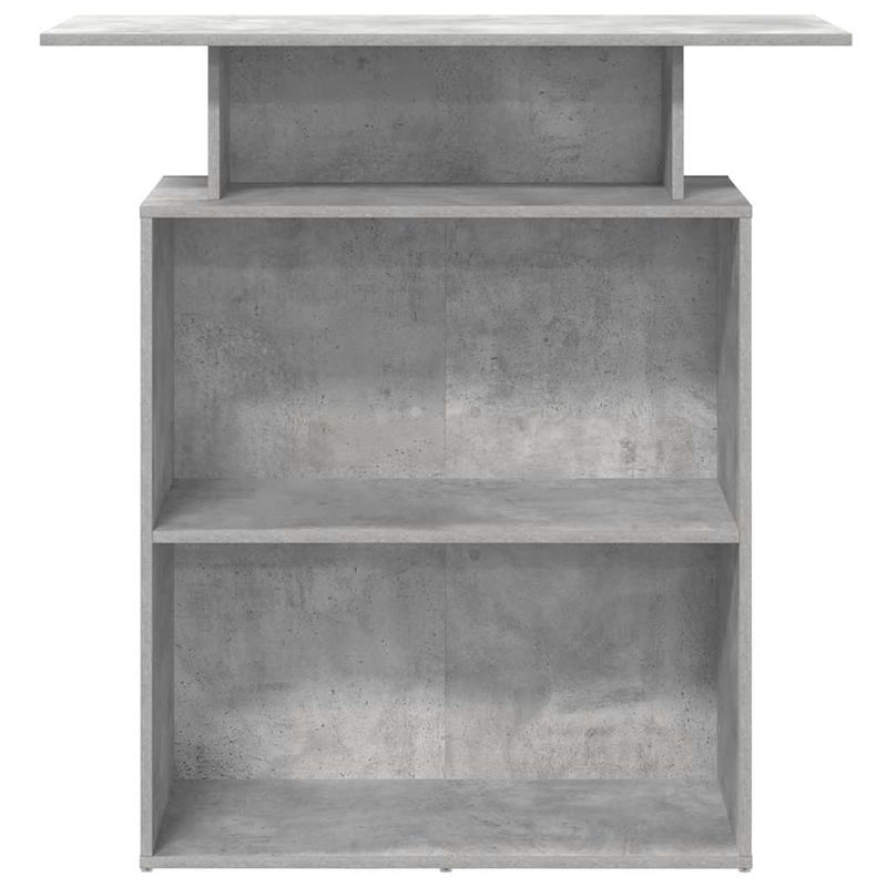 Casa si Gradina - Mobilier - Mese si birouri - Birouri - Birou de receptie Gri beton 100x40x104 cm Lemn prelucrat - Infinity.ro