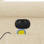 Ingrijire personala si Cosmetice - Sanatate si wellness - Articole wellness - Fotolii de masaj - Fotoliu electric de masaj rabatabil cu ridicare, crem, textil - Infinity.ro