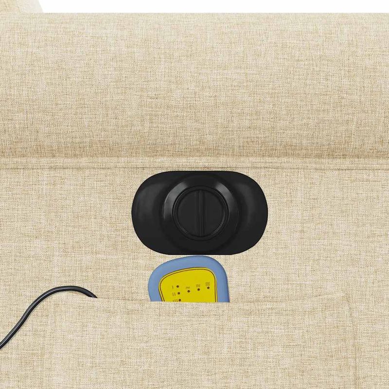 Ingrijire personala si Cosmetice - Sanatate si wellness - Articole wellness - Fotolii de masaj - Fotoliu electric de masaj rabatabil cu ridicare, crem, textil - Infinity.ro