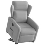 Casa si Gradina - Mobilier - Scaune si fotolii - Fotolii - Fotoliu inclinabil vertical din tesatura gri nor - Infinity.ro