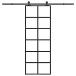 Casa si Gradina - Constructii - Usi interior, exterior si garaj - Usi garaj - Usa glisanta cu set feronerie, 76x205 cm, sticla ESG/aluminiu - Infinity.ro