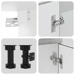 Casa si Gradina - Mobilier - Comode si corpuri - Corpuri bucatarie - Set de dulapuri de bucatarie 4 piese „Kalmar” lemn Sonoma gri - Infinity.ro