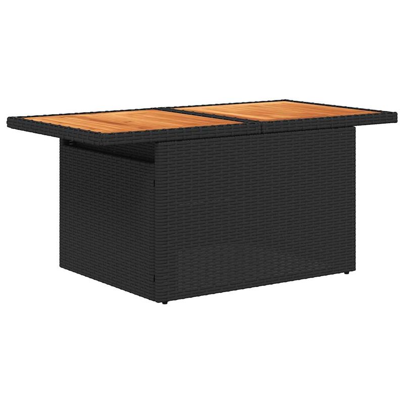 Casa si Gradina - Gradina si terasa - Mobilier exterior - Seturi mobila gradina - Set canapele de gradina cu perne, 7 piese, negru, poliratan - Infinity.ro