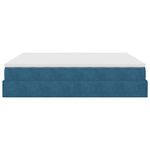 Casa si Gradina - Mobilier - Paturi si accesorii - Paturi - Cadru de pat otoman cu saltea Albastru inchis 160x200cm catifea - Infinity.ro