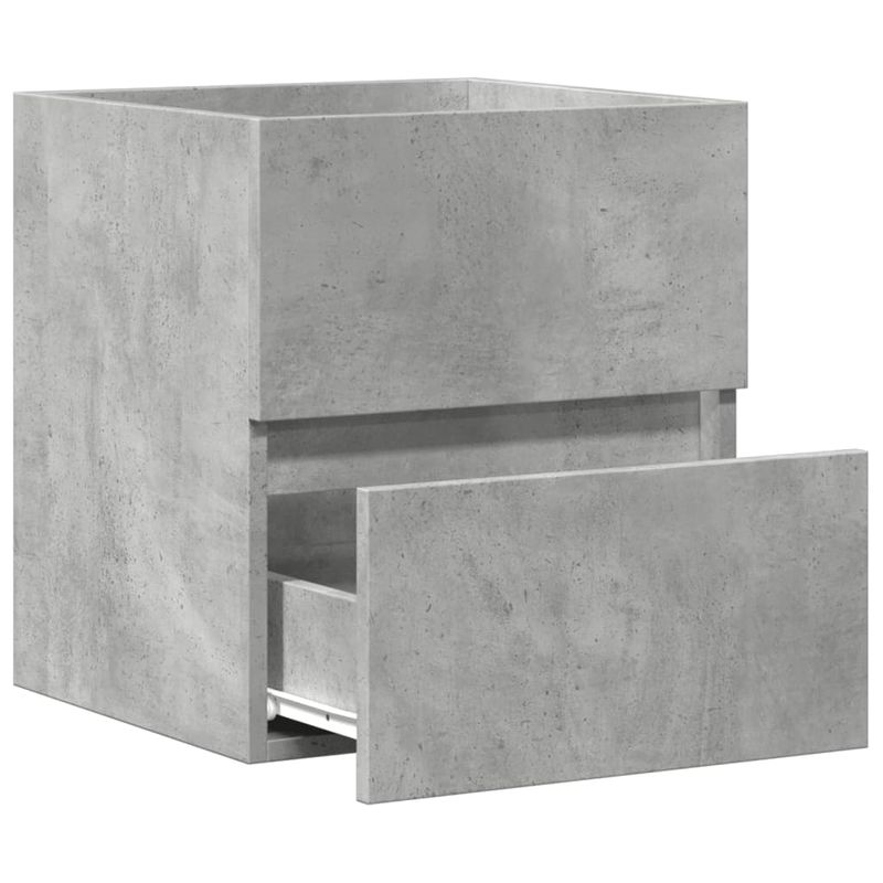 Casa si Gradina - Mobilier - Mobilier baie - Comode baie - Dulap pentru chiuveta, gri beton, 41x38,5x45 cm, PAL - Infinity.ro
