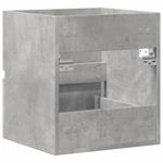 Casa si Gradina - Mobilier - Mobilier baie - Comode baie - Dulap pentru chiuveta, gri beton, 41x38,5x45 cm, PAL - Infinity.ro