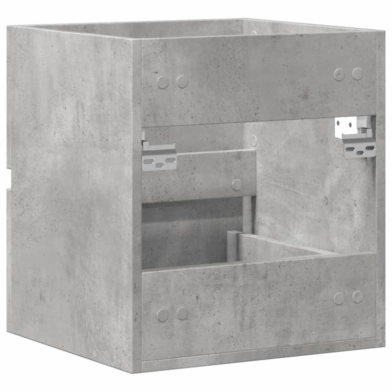 Casa si Gradina - Mobilier - Mobilier baie - Comode baie - Dulap pentru chiuveta, gri beton, 41x38,5x45 cm, PAL - Infinity.ro