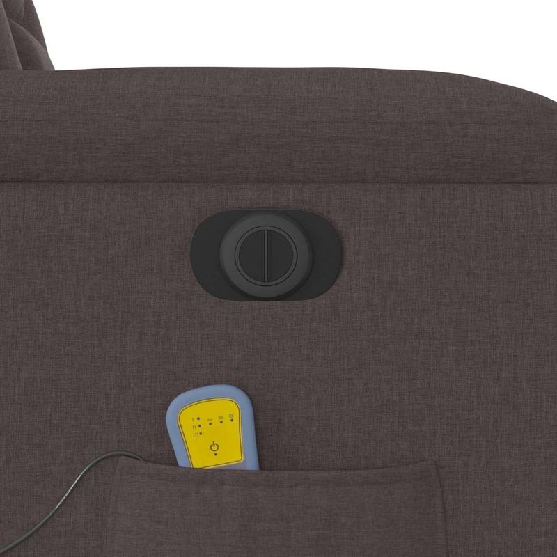 Ingrijire personala si Cosmetice - Sanatate si wellness - Articole wellness - Fotolii de masaj - Fotoliu electric masaj rabatabil cu ridicare maro inchis textil - Infinity.ro