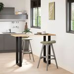 Casa si Gradina - Mobilier - Feronerie si accesorii mobila - Picioare pentru masuta de cafea in forma de U 2 buc Negru Otel - Infinity.ro