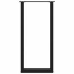 Casa si Gradina - Mobilier - Feronerie si accesorii mobila - Picioare pentru masuta de cafea in forma de U 2 buc Negru Otel - Infinity.ro