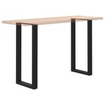 Casa si Gradina - Mobilier - Feronerie si accesorii mobila - Picioare pentru masuta de cafea in forma de U 2 buc Negru Otel - Infinity.ro