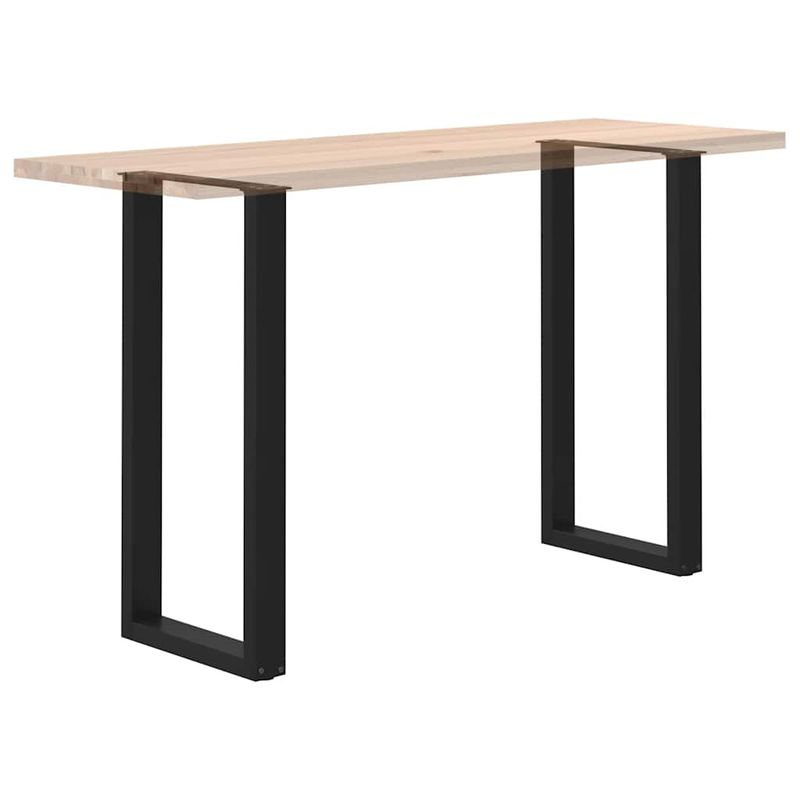 Casa si Gradina - Mobilier - Feronerie si accesorii mobila - Picioare pentru masuta de cafea in forma de U 2 buc Negru Otel - Infinity.ro