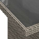 Casa si Gradina - Gradina si terasa - Mobilier exterior - Seturi mobila gradina - Set canapele de gradina, 7 piese, cu perne, gri, poliratan - Infinity.ro