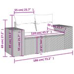 Casa si Gradina - Gradina si terasa - Mobilier exterior - Seturi mobila gradina - Set canapele de gradina, 7 piese, cu perne, gri, poliratan - Infinity.ro