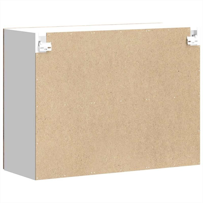 Casa si Gradina - Mobilier - Comode si corpuri - Corpuri bucatarie - Dulap bucatarie cu usa sticla Kalmar Lemn vechi lemn prelucrat, model 1x dulap de perete din sticlă (2 uși), mărime 80x31x60 cm - Infinity.ro