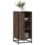 Casa si Gradina - Mobilier - Comode si corpuri - Comode - Dulap, stejar maro, 35,5x35x76 cm, lemn prelucrat si metal - Infinity.ro