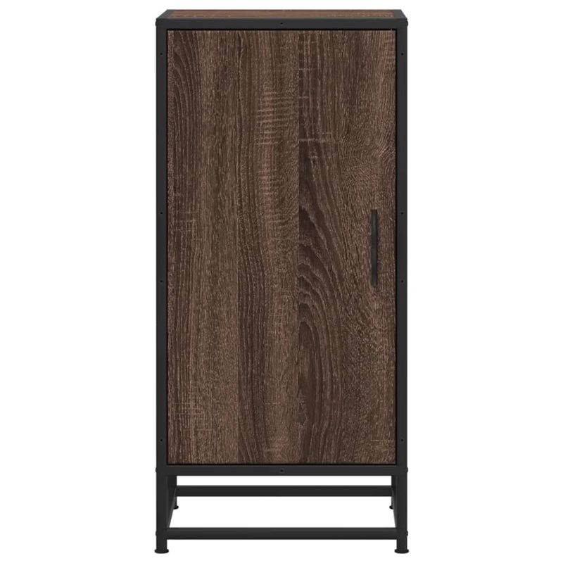 Casa si Gradina - Mobilier - Comode si corpuri - Comode - Dulap, stejar maro, 35,5x35x76 cm, lemn prelucrat si metal - Infinity.ro