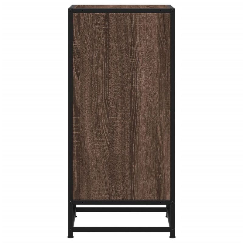 Casa si Gradina - Mobilier - Comode si corpuri - Comode - Dulap, stejar maro, 35,5x35x76 cm, lemn prelucrat si metal - Infinity.ro