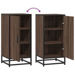 Casa si Gradina - Mobilier - Comode si corpuri - Comode - Dulap, stejar maro, 35,5x35x76 cm, lemn prelucrat si metal - Infinity.ro