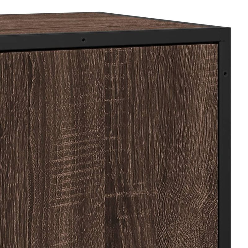 Casa si Gradina - Mobilier - Comode si corpuri - Comode - Dulap, stejar maro, 35,5x35x76 cm, lemn prelucrat si metal - Infinity.ro