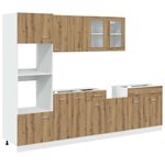 Casa si Gradina - Mobilier - Comode si corpuri - Corpuri bucatarie - Set dulapuri de bucatarie 7 piese Artisan Stejar lemn prelucrat - Infinity.ro