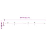 Casa si Gradina/Constructii/Scule de mana si unelte/Accesorii scule de mana - Set usi glisante pentru dulap 213 cm otel carbon - Infinity.ro