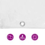 Casa si Gradina - Gradina si terasa - Umbrele si pavilioane - Pavilioane - Prelata transparenta cu ochiuri 1x4 m PVC - Infinity.ro