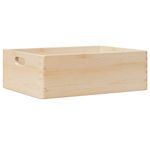 Casa si Gradina - Mobilier - Organizare si depozitare - Cutii depozitare - Cutie din lemn cu manere 40x30x13 cm din lemn masiv de pin - Infinity.ro