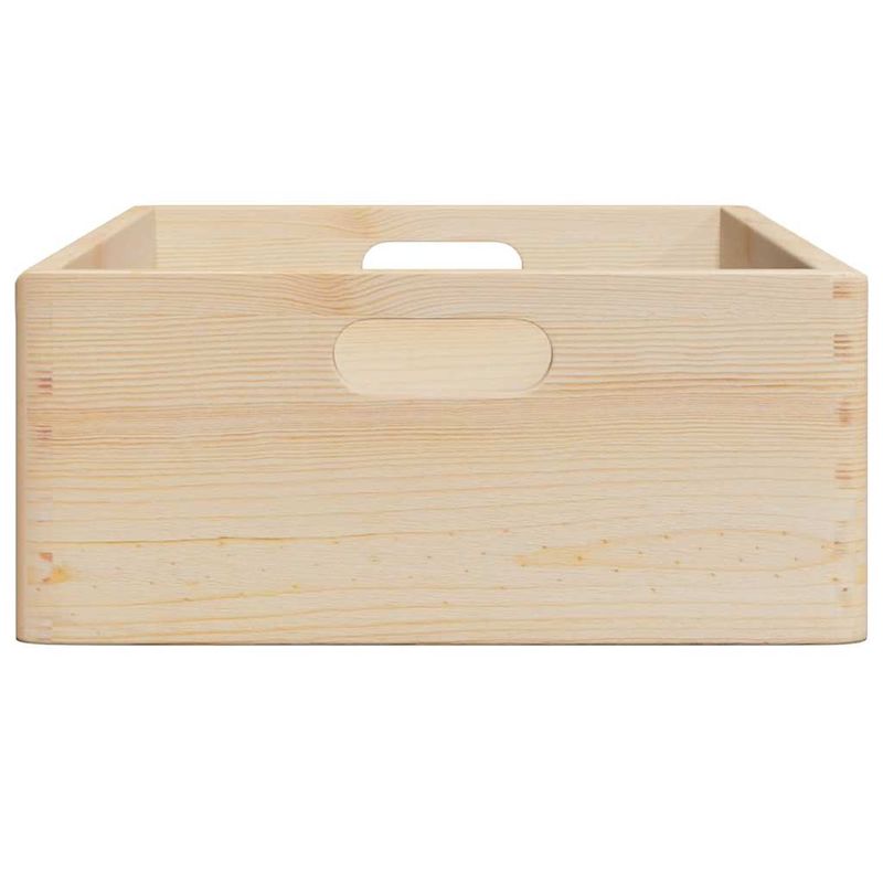 Casa si Gradina - Mobilier - Organizare si depozitare - Cutii depozitare - Cutie din lemn cu manere 40x30x13 cm din lemn masiv de pin - Infinity.ro