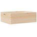 Casa si Gradina - Mobilier - Organizare si depozitare - Cutii depozitare - Cutie din lemn cu manere 40x30x13 cm din lemn masiv de pin - Infinity.ro