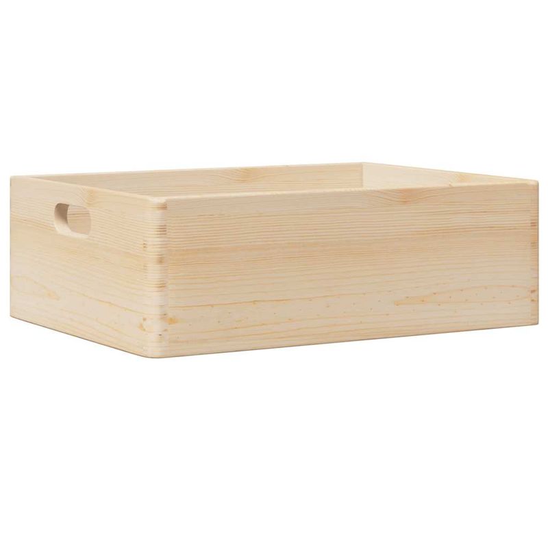Casa si Gradina - Mobilier - Organizare si depozitare - Cutii depozitare - Cutie din lemn cu manere 40x30x13 cm din lemn masiv de pin - Infinity.ro