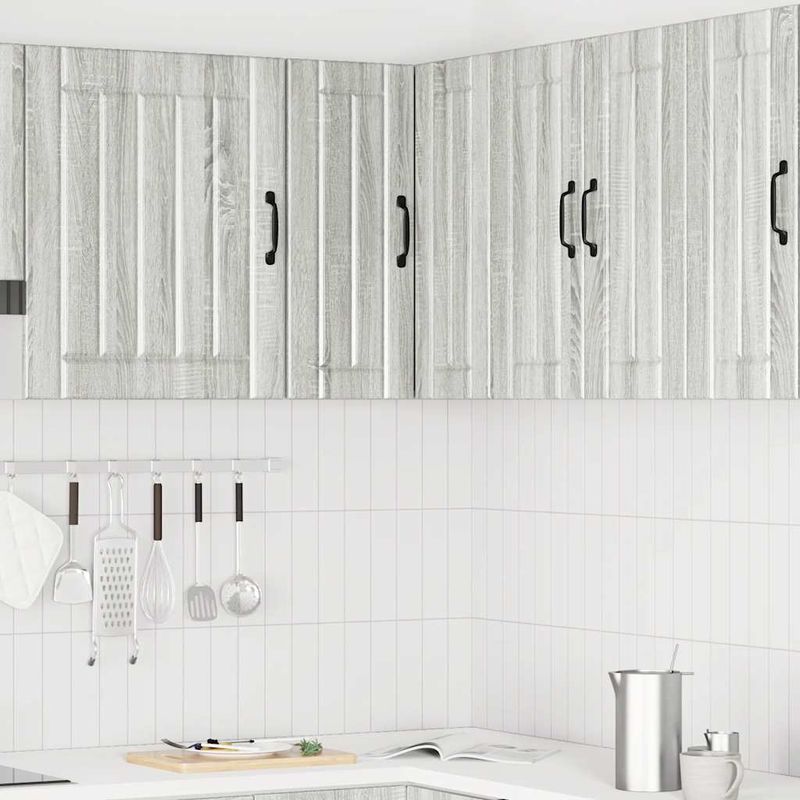 Casa si Gradina - Mobilier - Comode si corpuri - Corpuri bucatarie - Dulap de colt de bucatarie „Lucca” gri Sonoma Lemn prelucrat - Infinity.ro