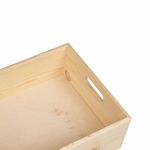 Casa si Gradina - Mobilier - Organizare si depozitare - Cutii depozitare - Cutie din lemn cu manere 40x30x13 cm din lemn masiv de pin - Infinity.ro