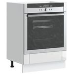 Casa si Gradina - Mobilier - Comode si corpuri - Corpuri bucatarie - Dulap pentru cuptor „Lucca” din lemn prelucrat alb lucios - Infinity.ro