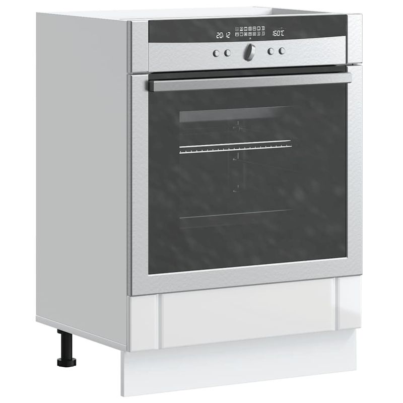 Casa si Gradina - Mobilier - Comode si corpuri - Corpuri bucatarie - Dulap pentru cuptor „Lucca” din lemn prelucrat alb lucios - Infinity.ro