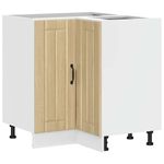 Casa si Gradina - Mobilier - Comode si corpuri - Corpuri bucatarie - Dulap de baza pe colt de bucatarie „Lucca” stejar Sonoma lemn - Infinity.ro