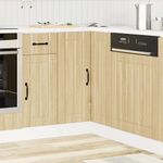 Casa si Gradina - Mobilier - Comode si corpuri - Corpuri bucatarie - Dulap de baza pe colt de bucatarie „Lucca” stejar Sonoma lemn - Infinity.ro