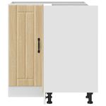 Casa si Gradina - Mobilier - Comode si corpuri - Corpuri bucatarie - Dulap de baza pe colt de bucatarie „Lucca” stejar Sonoma lemn - Infinity.ro
