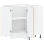 Casa si Gradina - Mobilier - Comode si corpuri - Corpuri bucatarie - Dulap de baza pe colt de bucatarie „Lucca” stejar Sonoma lemn - Infinity.ro