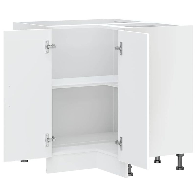 Casa si Gradina - Mobilier - Comode si corpuri - Corpuri bucatarie - Dulap de baza pe colt de bucatarie „Porto”, alb, lemn prelucrat - Infinity.ro