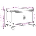 Casa si Gradina - Constructii - Depozitare, transport si protectie - Accesorii echipamente pentru transport si ridicat - Cutie de depozitare stivuita cu roti 28 L 48x29,5x33 cm - Infinity.ro